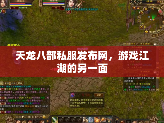 天龙八部私服发布网，游戏江湖的另一面