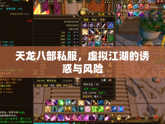 天龙八部私服，虚拟江湖的诱惑与风险