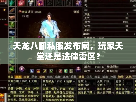 天龙八部私服发布网，玩家天堂还是法律雷区？