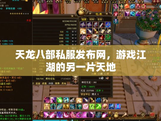 天龙八部私服发布网，游戏江湖的另一片天地