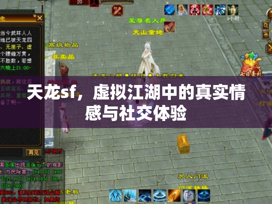 天龙sf，虚拟江湖中的真实情感与社交体验