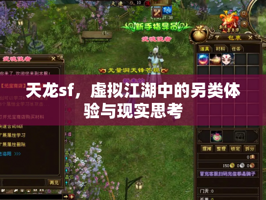 天龙sf，虚拟江湖中的另类体验与现实思考