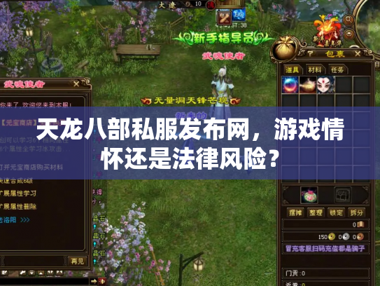 天龙八部私服发布网，游戏情怀还是法律风险？