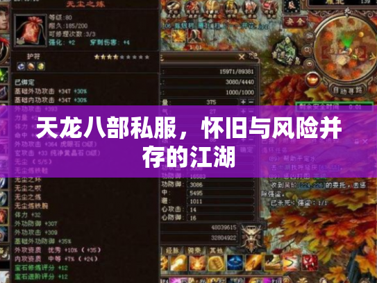 天龙八部私服，怀旧与风险并存的江湖