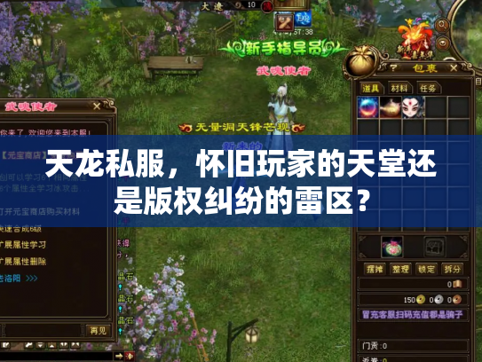 天龙私服，怀旧玩家的天堂还是版权纠纷的雷区？