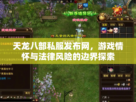 天龙八部私服发布网，游戏情怀与法律风险的边界探索