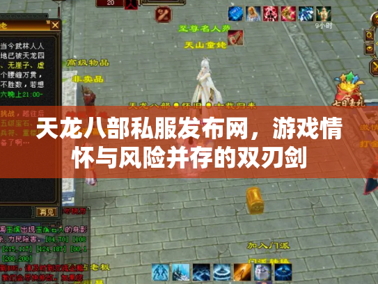 天龙八部私服发布网，游戏情怀与风险并存的双刃剑