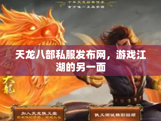 天龙八部私服发布网，游戏江湖的另一面