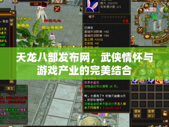 天龙八部发布网，武侠情怀与游戏产业的完美结合