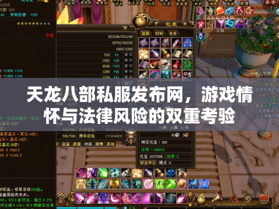 天龙八部私服发布网，游戏情怀与法律风险的双重考验