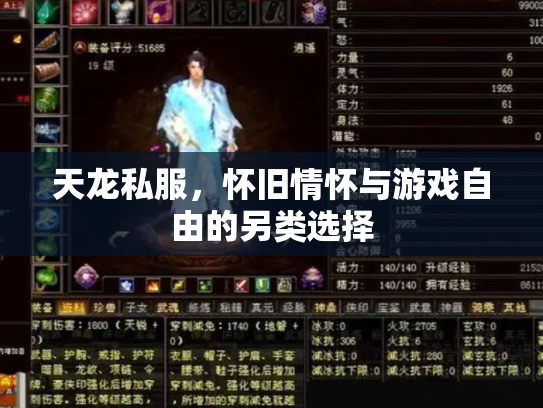 天龙私服，怀旧情怀与游戏自由的另类选择