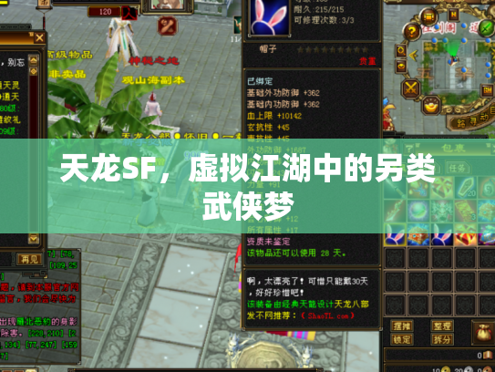 天龙SF，虚拟江湖中的另类武侠梦