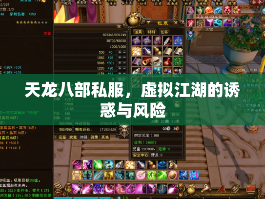 天龙八部私服，虚拟江湖的诱惑与风险