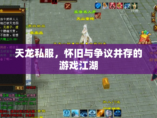 天龙私服，怀旧与争议并存的游戏江湖