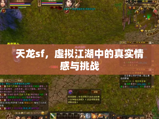 天龙sf，虚拟江湖中的真实情感与挑战
