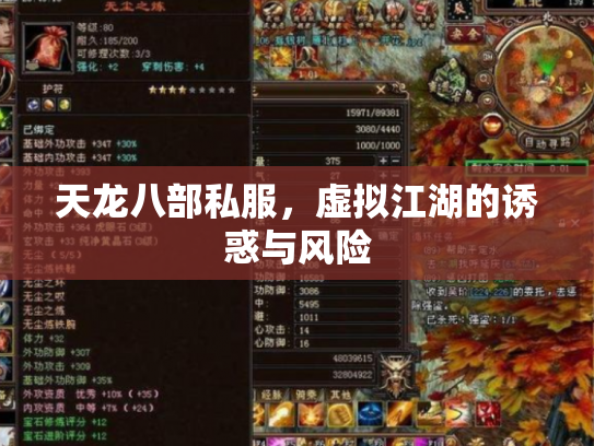 天龙八部私服，虚拟江湖的诱惑与风险