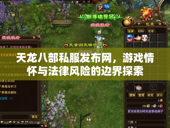 天龙八部私服发布网，游戏情怀与法律风险的边界探索