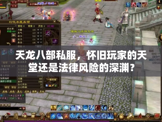 天龙八部私服，怀旧玩家的天堂还是法律风险的深渊？