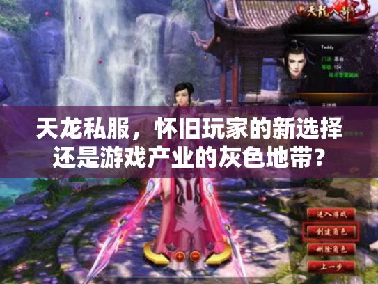天龙私服，怀旧玩家的新选择还是游戏产业的灰色地带？