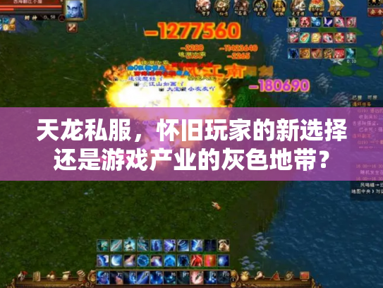 天龙私服，怀旧玩家的新选择还是游戏产业的灰色地带？