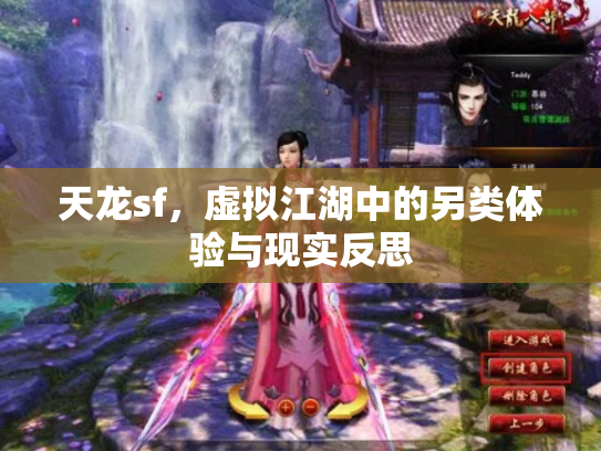 天龙sf，虚拟江湖中的另类体验与现实反思