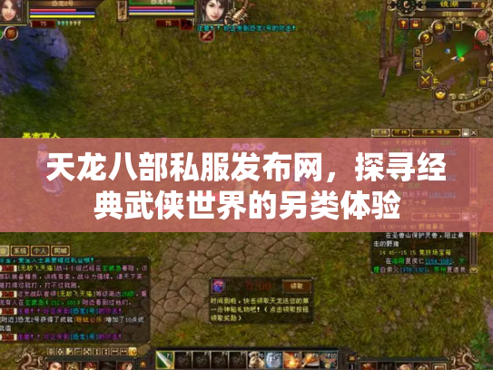 天龙八部私服发布网，探寻经典武侠世界的另类体验
