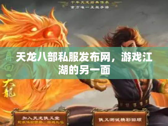 天龙八部私服发布网，游戏江湖的另一面