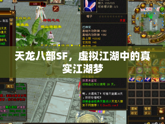 天龙八部SF，虚拟江湖中的真实江湖梦