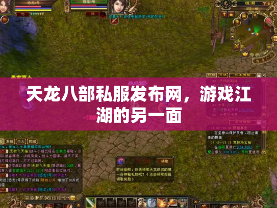 天龙八部私服发布网，游戏江湖的另一面
