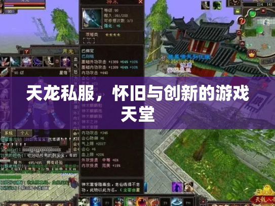 天龙私服，怀旧与创新的游戏天堂