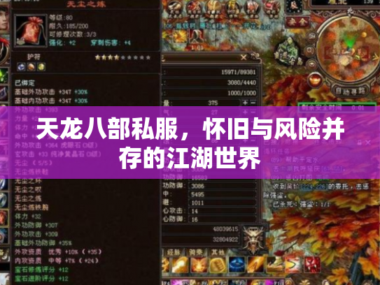 天龙八部私服，怀旧与风险并存的江湖世界