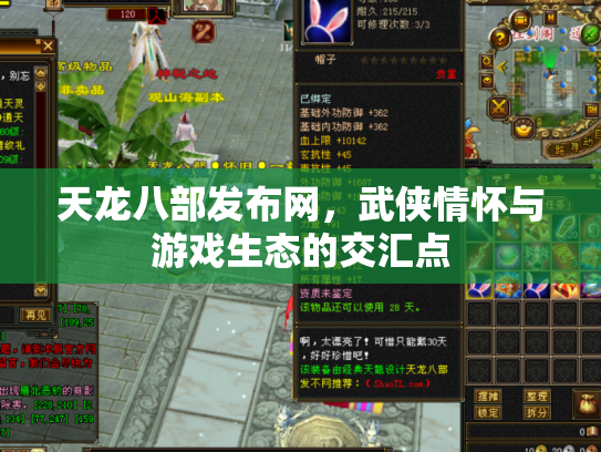 天龙八部发布网，武侠情怀与游戏生态的交汇点