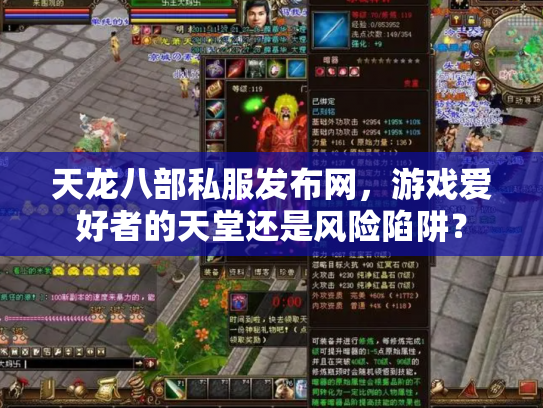 天龙八部私服发布网，游戏爱好者的天堂还是风险陷阱？