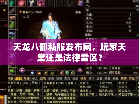 天龙八部私服发布网，玩家天堂还是法律雷区？