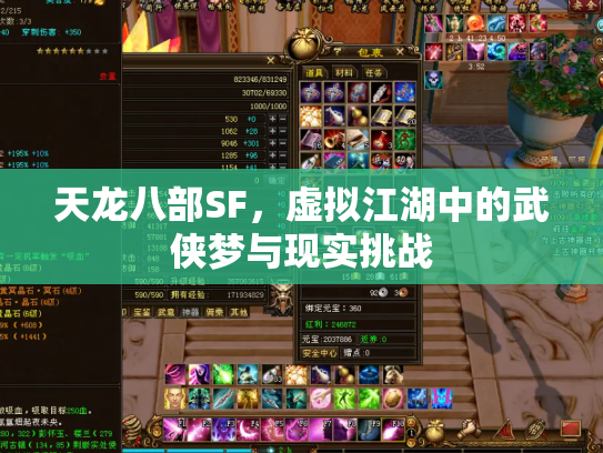 天龙八部SF，虚拟江湖中的武侠梦与现实挑战