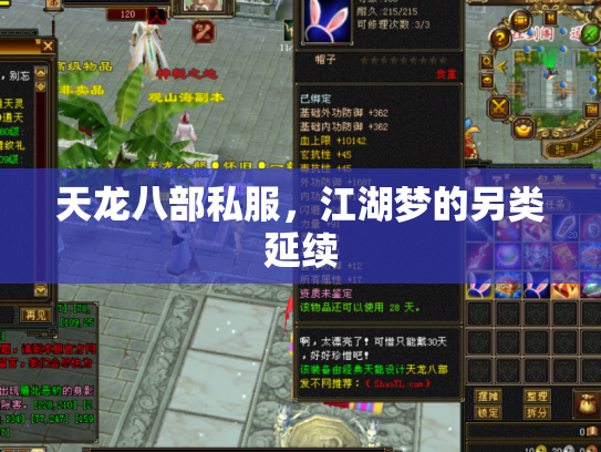 天龙八部私服，江湖梦的另类延续