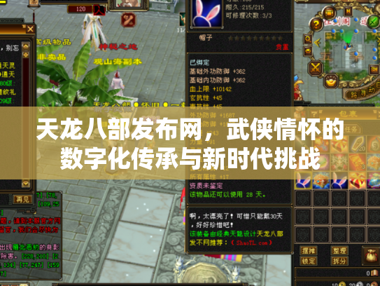 天龙八部发布网，武侠情怀的数字化传承与新时代挑战