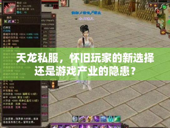 天龙私服，怀旧玩家的新选择还是游戏产业的隐患？