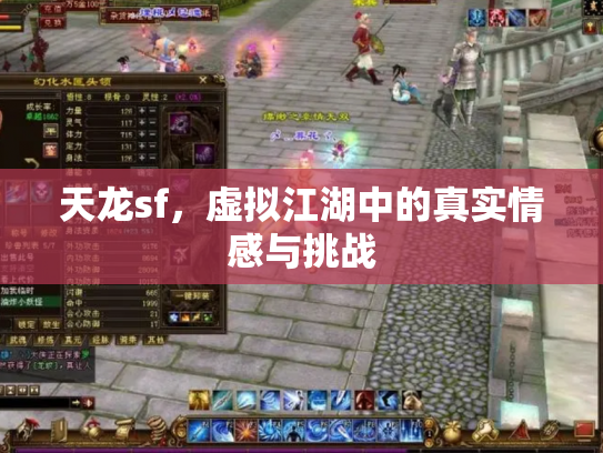 天龙sf，虚拟江湖中的真实情感与挑战