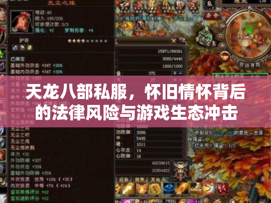 天龙八部私服，怀旧情怀背后的法律风险与游戏生态冲击