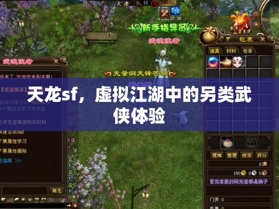 天龙sf，虚拟江湖中的另类武侠体验
