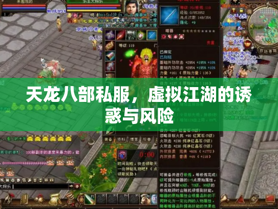 天龙八部私服，虚拟江湖的诱惑与风险