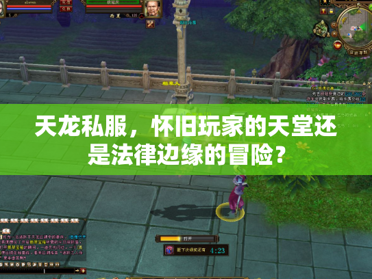 天龙私服，怀旧玩家的天堂还是法律边缘的冒险？