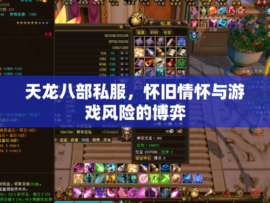 天龙八部私服，怀旧情怀与游戏风险的博弈