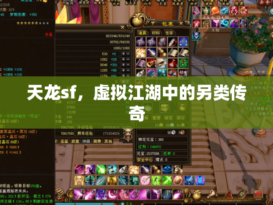 天龙sf，虚拟江湖中的另类传奇