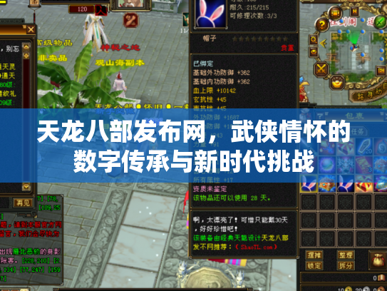 天龙八部发布网，武侠情怀的数字传承与新时代挑战