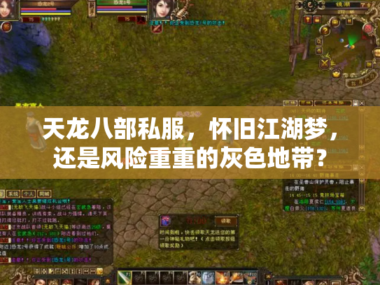 天龙八部私服，怀旧江湖梦，还是风险重重的灰色地带？