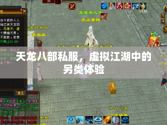 天龙八部私服，虚拟江湖中的另类体验