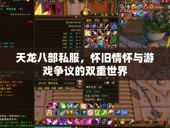 天龙八部私服，怀旧情怀与游戏争议的双重世界