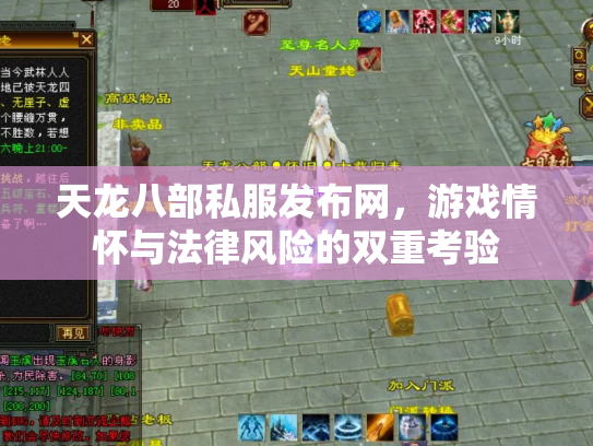 天龙八部私服发布网，游戏情怀与法律风险的双重考验